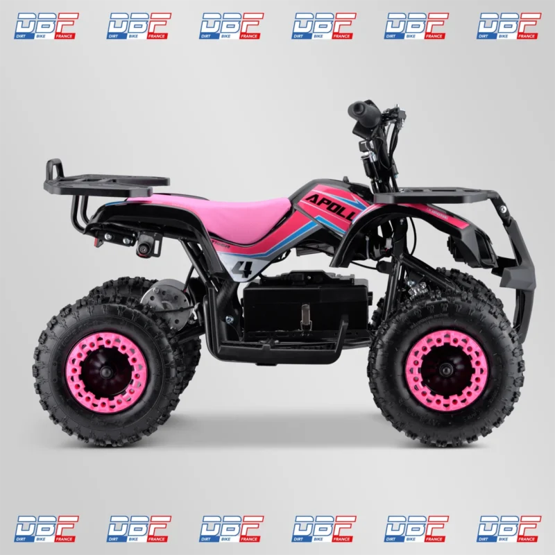 Pocket quad enfant electrique 800w apollo tiger 6″ 2023 Rose, Dirt Bike France - Photo N°4