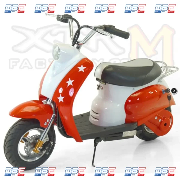 Scooter électrique enfant rétro 350W rouge - 4 à 10 ans