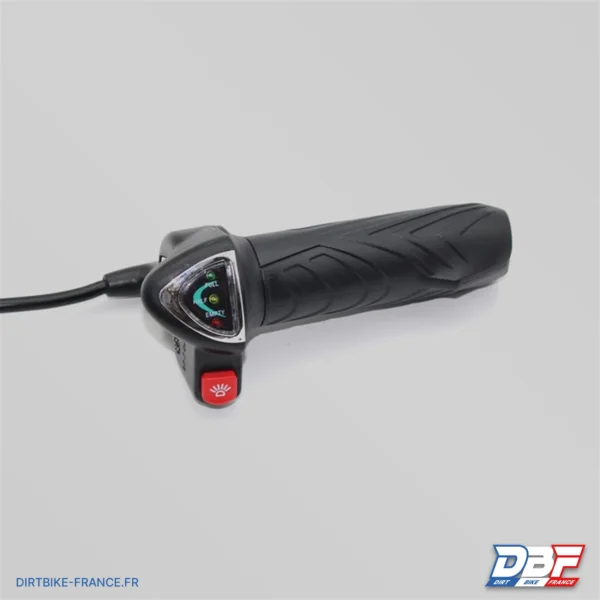 Poignée d'accélérateur - complète avec 36v et bouton switch éclairage, photo 1 sur Dirt Bike France
