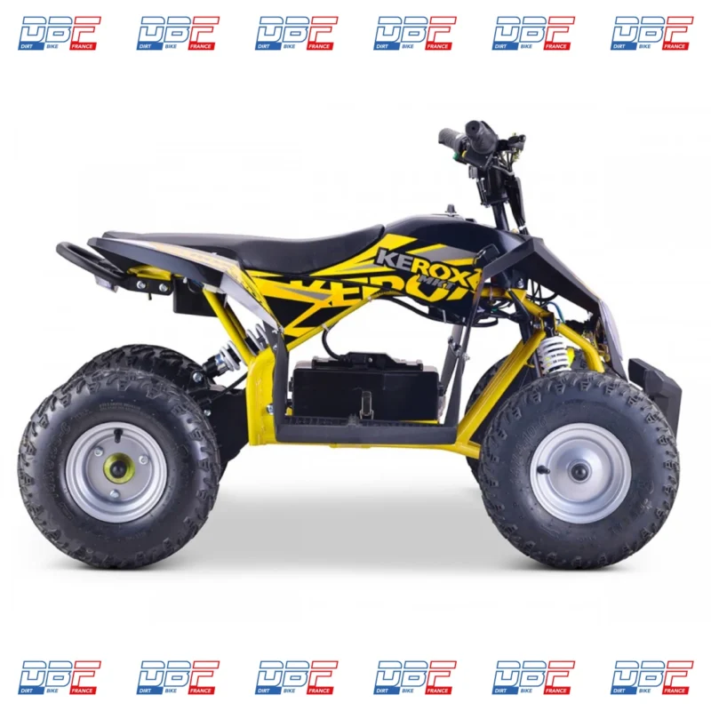 Quad électrique 1000W enfant KEROX E-MKT JAUNE, Dirt Bike France - Photo N°2