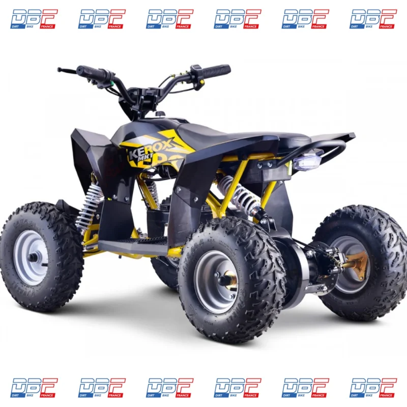 Quad électrique 1000W enfant KEROX E-MKT JAUNE, Dirt Bike France - Photo N°4