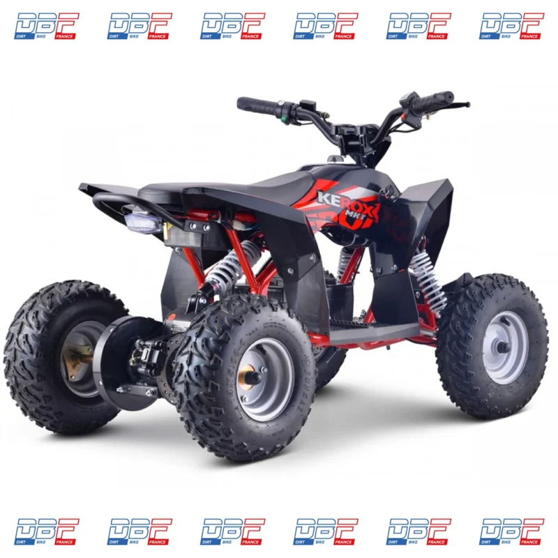 Quad électrique 1000W enfant KEROX E-MKT ROUGE, Dirt Bike France - Photo N°3