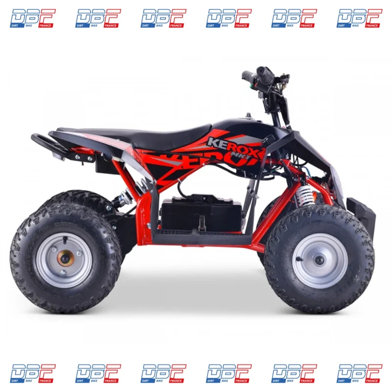 Quad électrique 1000W enfant KEROX E-MKT ROUGE, Dirt Bike France - Photo N°4