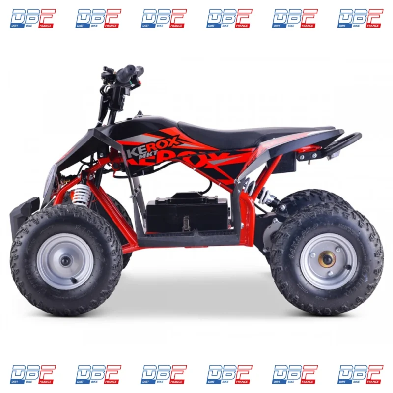 Quad électrique 1000W enfant KEROX E-MKT ROUGE, Dirt Bike France - Photo N°6