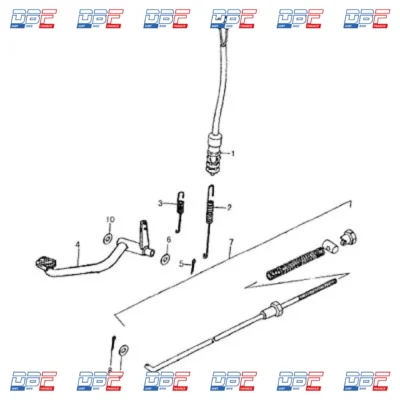 Ressort de frein monkey skyteam, PIECES DETACHEES Dirt Bike France