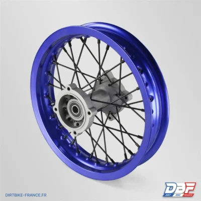 Roue arriere aluminium 12" ø15 Bleu, photo 1 sur Dirt Bike France