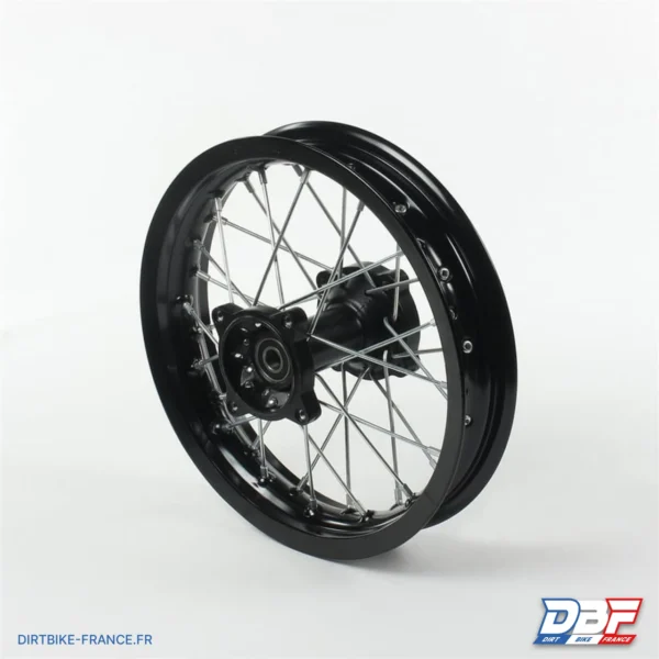 Roue arriere aluminium 12" ø15 Noir, photo 1 sur Dirt Bike France