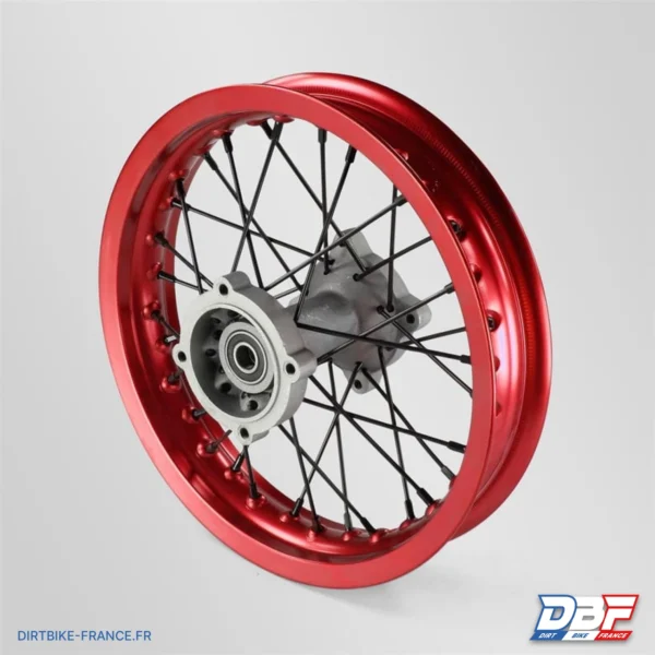 Roue arriere aluminium 12" ø15 Rouge, photo 1 sur Dirt Bike France