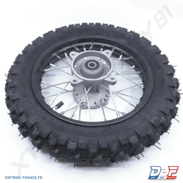 ROUE ARRIERE COMPLETE M50 10/10 JANTE10'+PNEU2.50-10+CHAMBRE A AIR, photo 2 sur Dirt Bike France