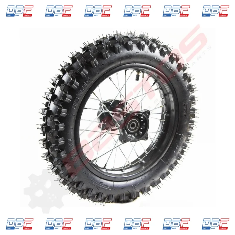 Roue arrière seule 12′ axe 12mm, Dirt Bike France - Photo N°1