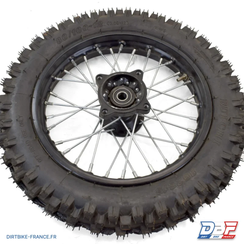 Roue avant 12″ avec pneu 80/100, Dirt Bike France - Photo N°2