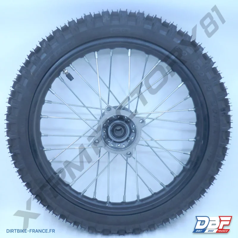 ROUE AVANT 14′ 60/100-14 MOYEU GRIS JANTE NOIRE ENTRAXE 100MM RLMT D14MM DIRT BIKE, Dirt Bike France - Photo N°2