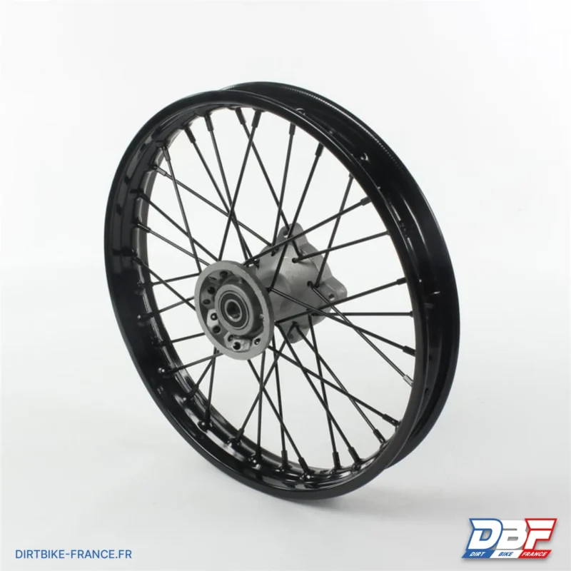 Roue avant acier noire 14″ – ø15, Dirt Bike France - Photo N°1