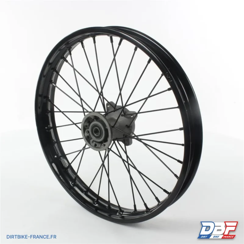 Roue avant acier noire 17″ – ø15, Dirt Bike France - Photo N°1