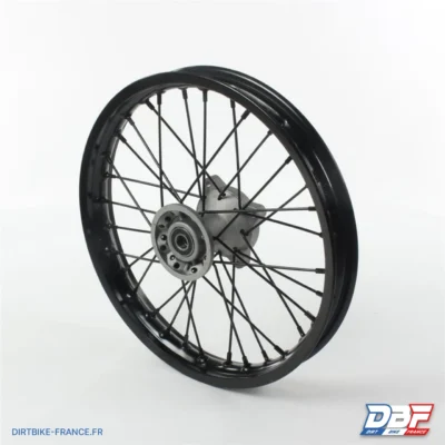 Roue avant aluminium 14" ø15 Noir, photo 1 sur Dirt Bike France