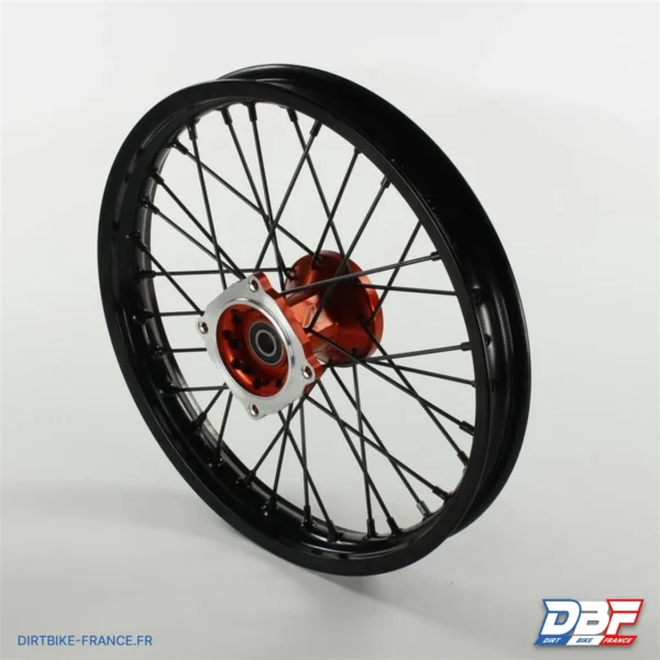 Roue avant aluminium 7116 volt racing moyeu 14" ø15 Orange, photo 1 sur Dirt Bike France