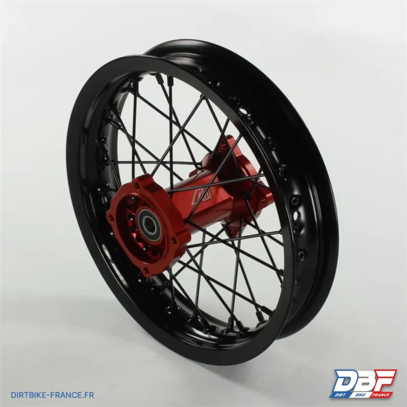 Roue avant aluminium 7116 volt racing moyeu 14″ ø15 Rouge, Dirt Bike France - Photo N°1