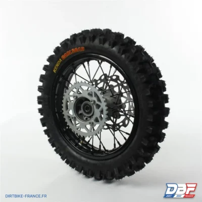 Roue complete arriere acier avec pneu kenda noire 12" - ø15, photo 1 sur Dirt Bike France