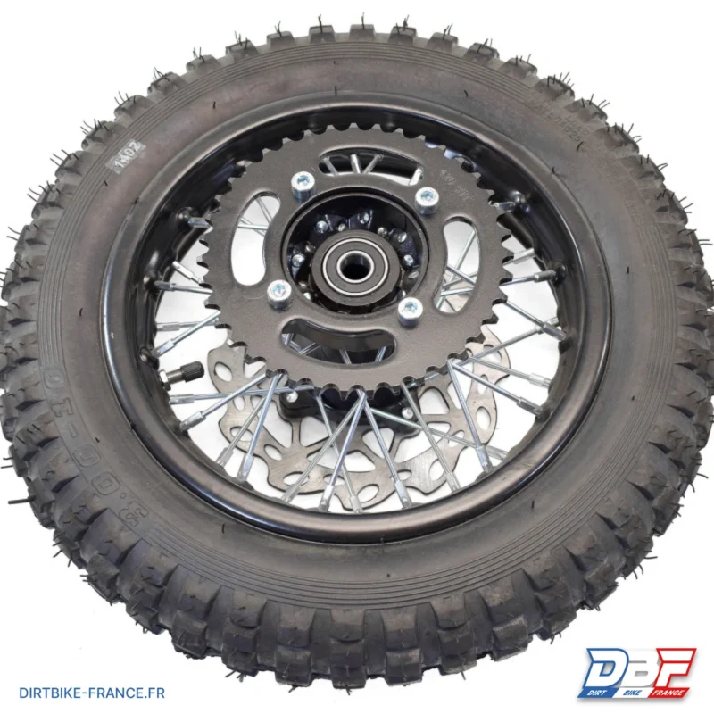 Roue dirt bike arrière 10″ complète 3.00/100, Dirt Bike France - Photo N°2
