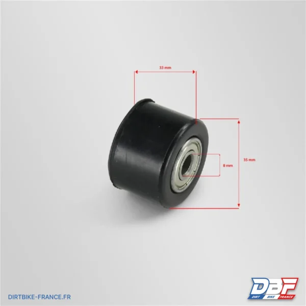 Roulette de chaine rxf noir - 8mm, photo 2 sur Dirt Bike France