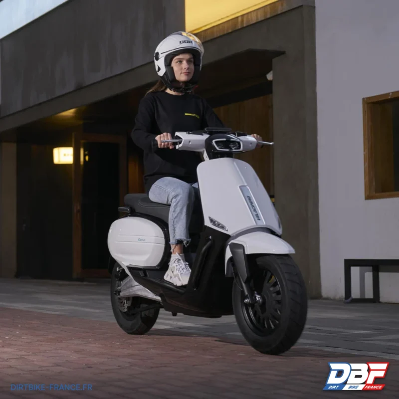 Scooter électrique 4000W Velocifero Tennis 125, Blanc, Dirt Bike France - Photo N°7