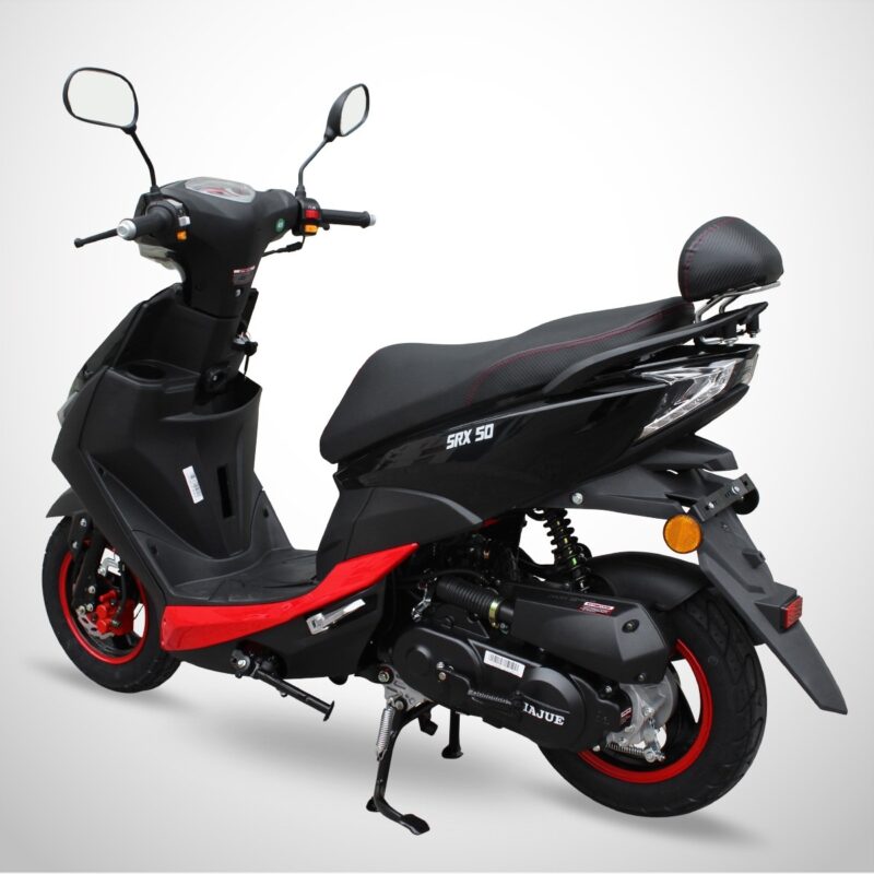 Scooter 50cc SRX 50 – 4 Temps – Edition 2023 – JIAJUE – Noir / Rouge, Dirt Bike France - Photo N°6