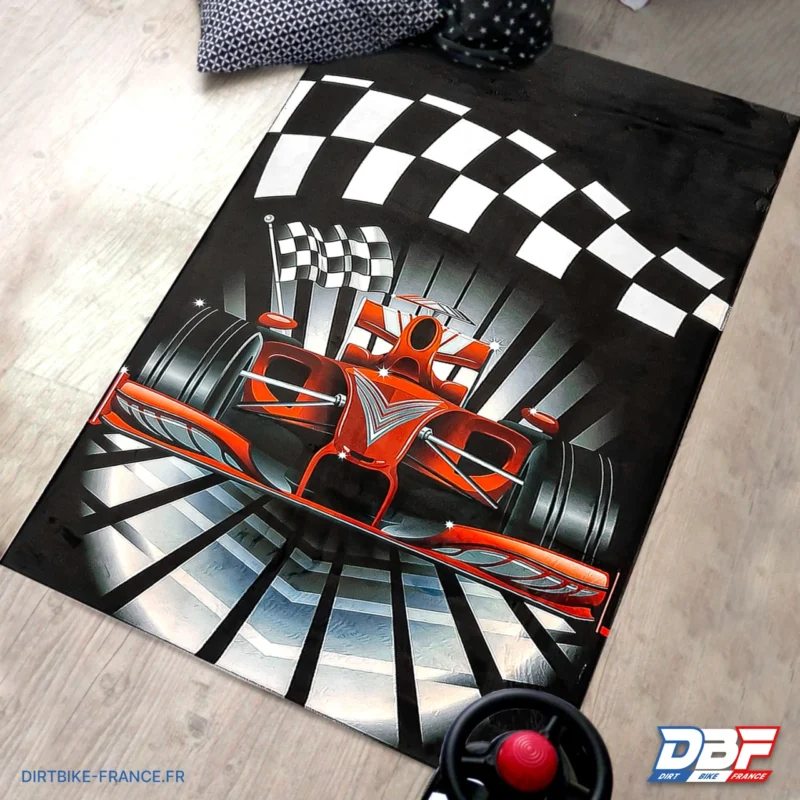 Tapis F1 chambre enfant, Dirt Bike France - Photo N°3