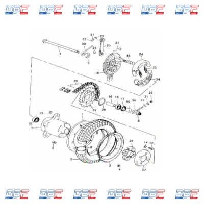 Tendeur de chaine 12mm dax skyteam(la paire) alu poli, PIECES DETACHEES Dirt Bike France, photo 2