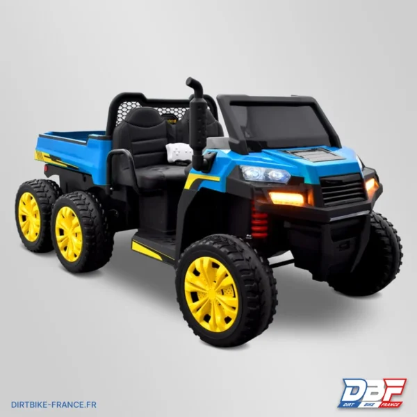 Tracteur électrique enfant 6x6 avec benne basculante Bleu, photo 1 sur Dirt Bike France