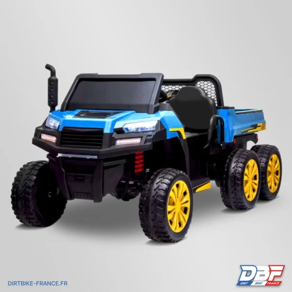 Tracteur électrique enfant 6x6 avec benne basculante Bleu, photo 2 sur Dirt Bike France