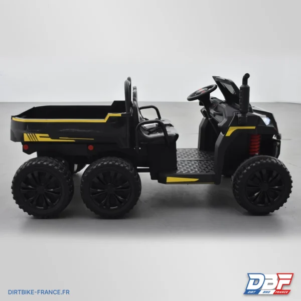Tracteur électrique enfant 6x6 avec benne basculante Noir, photo 4 sur Dirt Bike France