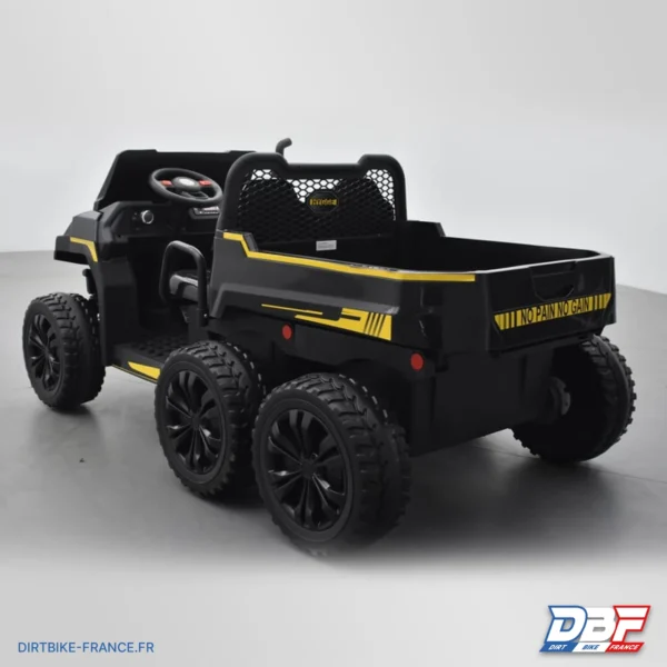 Tracteur électrique enfant 6x6 avec benne basculante Noir, photo 8 sur Dirt Bike France