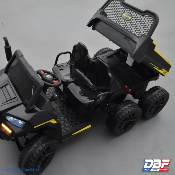 Tracteur électrique enfant 6x6 avec benne basculante Noir, photo 9 sur Dirt Bike France