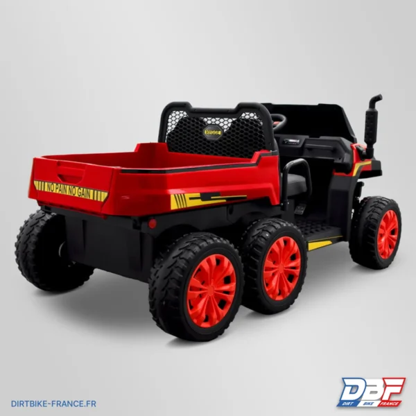 Tracteur électrique enfant 6x6 avec benne basculante Rouge, photo 5 sur Dirt Bike France