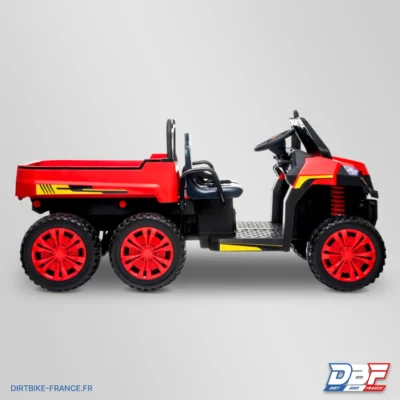 Tracteur électrique enfant 6x6 avec benne basculante Rouge, photo 6 sur Dirt Bike France