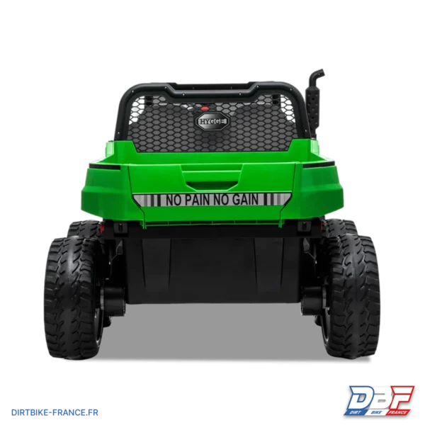 Tracteur électrique enfant 6x6 avec benne basculante Vert, photo 3 sur Dirt Bike France