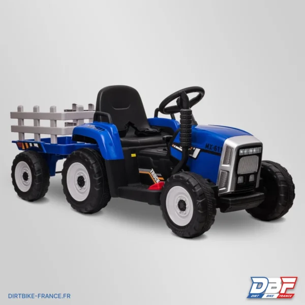 Tracteur électrique enfant avec remorque Bleu, photo 1 sur Dirt Bike France