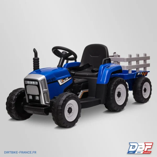 Tracteur électrique enfant avec remorque Bleu, photo 2 sur Dirt Bike France