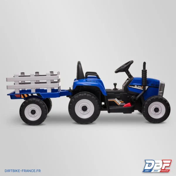 Tracteur électrique enfant avec remorque Bleu, photo 7 sur Dirt Bike France