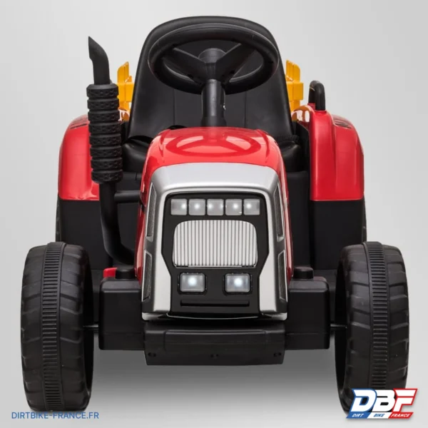 Tracteur électrique enfant avec remorque Rouge, photo 6 sur Dirt Bike France