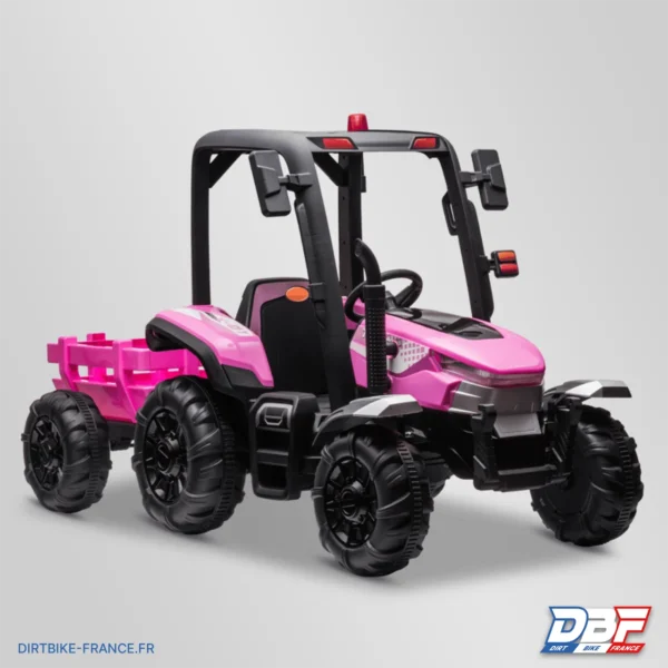 Tracteur enfant électrique agricole xl avec remorque Rose, photo 1 sur Dirt Bike France