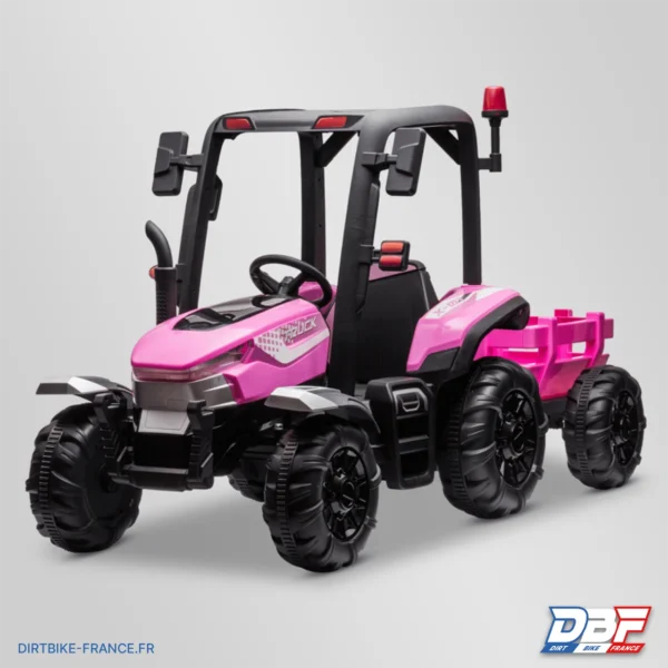 Tracteur enfant électrique agricole xl avec remorque Rose, photo 3 sur Dirt Bike France