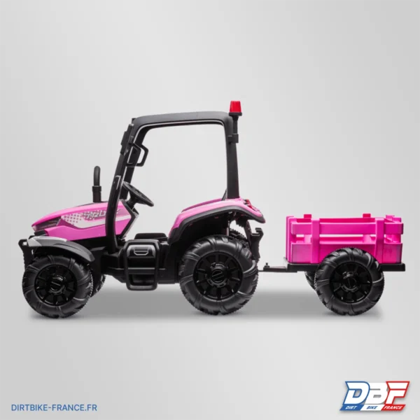 Tracteur enfant électrique agricole xl avec remorque Rose, photo 5 sur Dirt Bike France