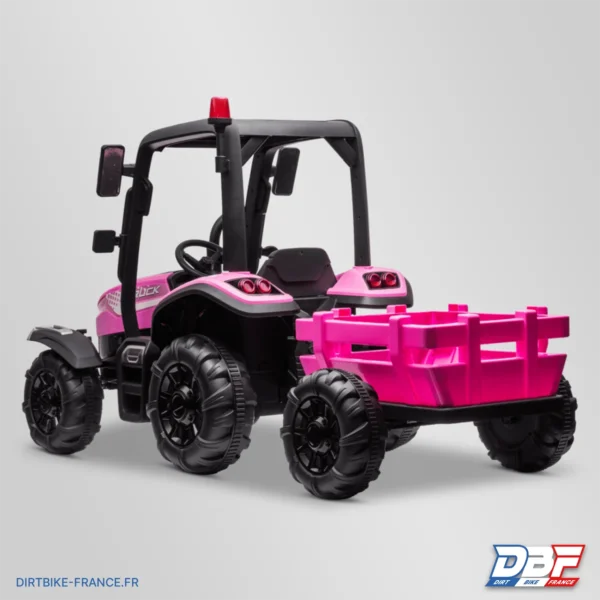Tracteur enfant électrique agricole xl avec remorque Rose, photo 6 sur Dirt Bike France