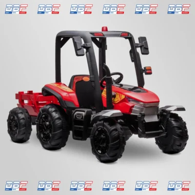 Tracteur enfant électrique agricole xl avec remorque Rouge Dirt Bike France