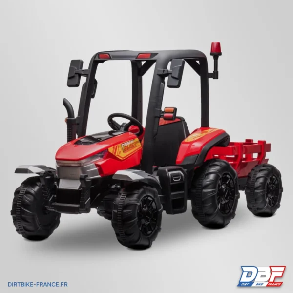 Tracteur enfant électrique agricole xl avec remorque Rouge, photo 2 sur Dirt Bike France