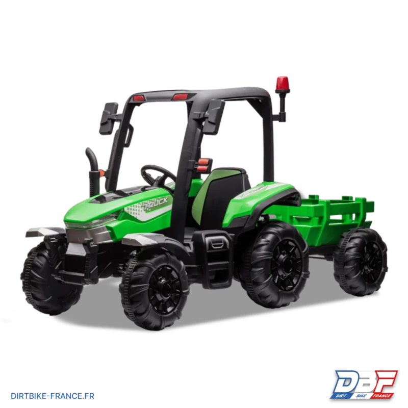 Tracteur enfant électrique agricole xl avec remorque Vert, Dirt Bike France - Photo N°6