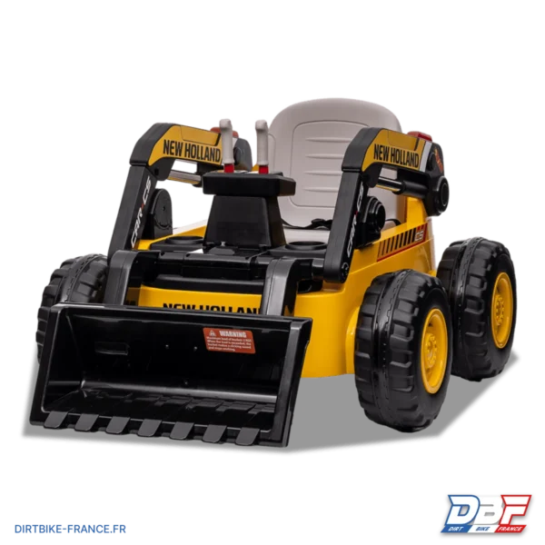Tractopelle électrique enfant new holland CS L318 Jaune, photo 2 sur Dirt Bike France