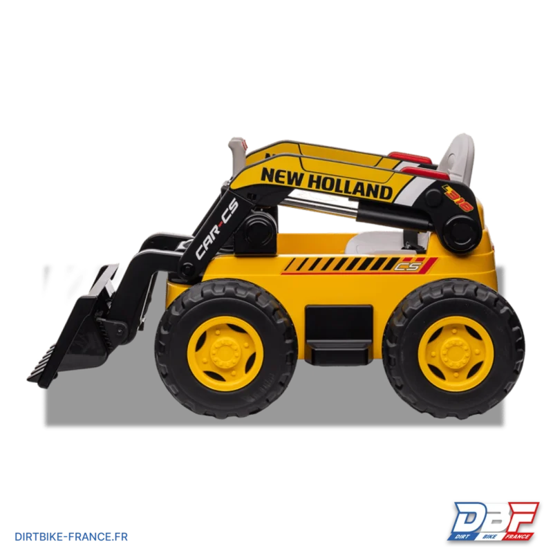 Tractopelle électrique enfant new holland CS L318 Jaune, Dirt Bike France - Photo N°5