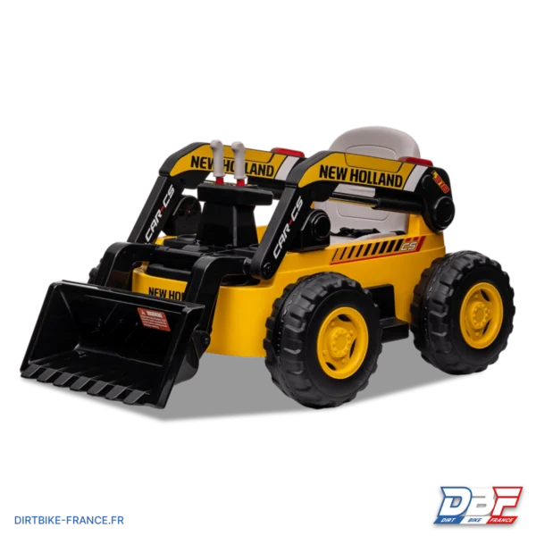Tractopelle électrique enfant new holland CS L318 Jaune, photo 6 sur Dirt Bike France